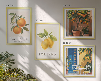 Set tablouri gata de agățat Lămâi și portocale Amalfi