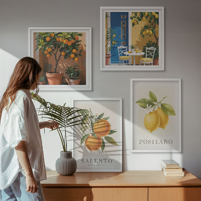Set tablouri gata de agățat Lămâi și portocale Amalfi