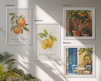 Set tablouri gata de agățat Lămâi și portocale Amalfi