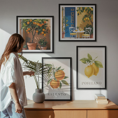 Set tablouri gata de agățat Lămâi și portocale Amalfi