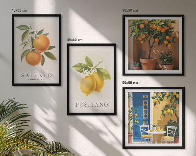 Set tablouri gata de agățat Lămâi și portocale Amalfi