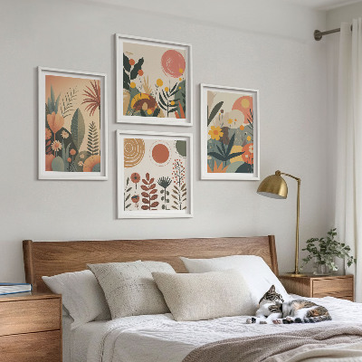 Compoziție de tablouri pentru perete Modele calde de plante Boho