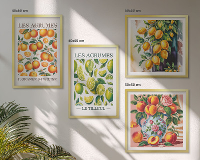 Set tablouri gata de agățat Citrice proaspete și colorate