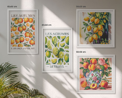 Set tablouri gata de agățat Citrice proaspete și colorate