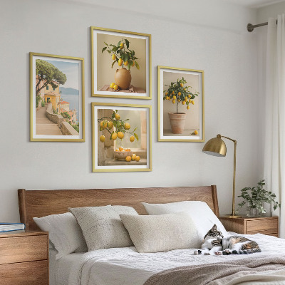 Compoziție de tablouri pentru perete Lămâi în ghivece