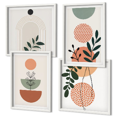 Set tablouri gata de agățat Motive vegetale moderne