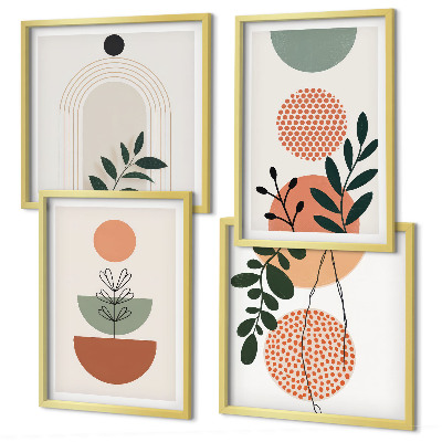 Set tablouri gata de agățat Motive vegetale moderne
