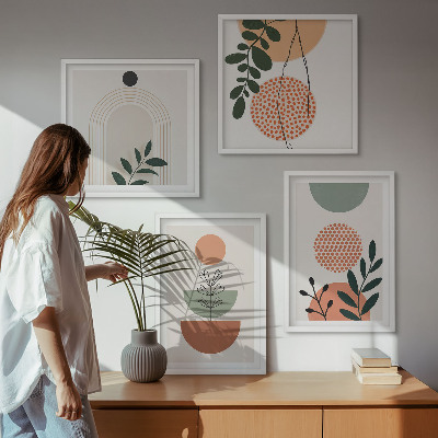 Set tablouri gata de agățat Motive vegetale moderne