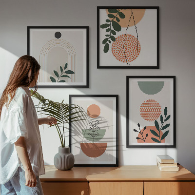 Set tablouri gata de agățat Motive vegetale moderne