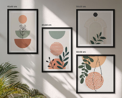 Set tablouri gata de agățat Motive vegetale moderne