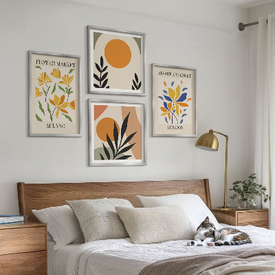 Set tablouri gata de agățat Postere florale Paris Milano