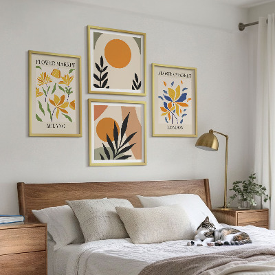 Set tablouri gata de agățat Postere florale Paris Milano