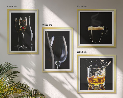 Set tablouri gata de agățat Whisky, vin, șampanie, cafea, alcool