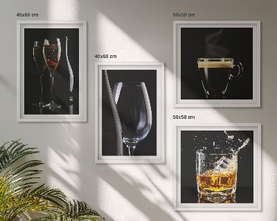 Set tablouri gata de agățat Whisky, vin, șampanie, cafea, alcool