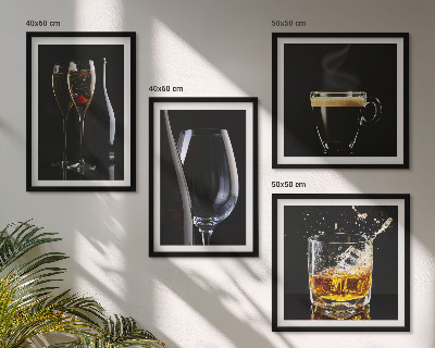 Set tablouri gata de agățat Whisky, vin, șampanie, cafea, alcool