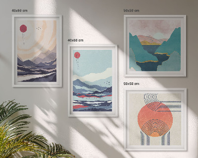 Set tablouri gata de agățat Peisaje montane japoneze