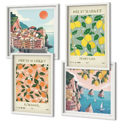 Set tablouri gata de agățat Citrice din tropicele italiene