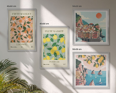 Set tablouri gata de agățat Citrice din tropicele italiene