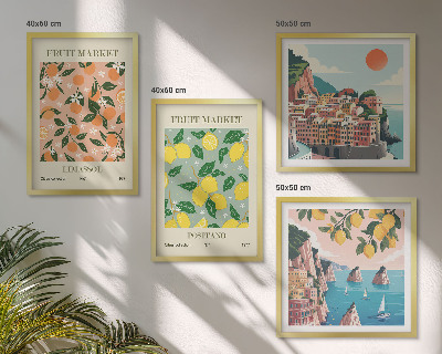 Set tablouri gata de agățat Citrice din tropicele italiene