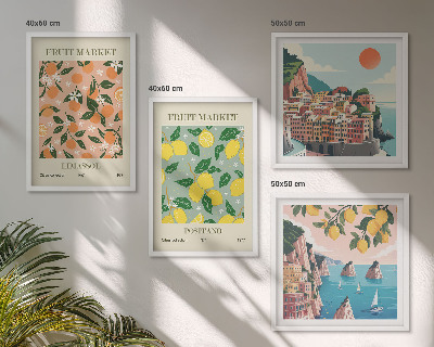 Set tablouri gata de agățat Citrice din tropicele italiene
