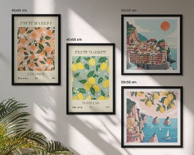Set tablouri gata de agățat Citrice din tropicele italiene