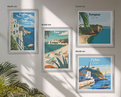 Set tablouri gata de agățat Peisaje turistice de pe litoral