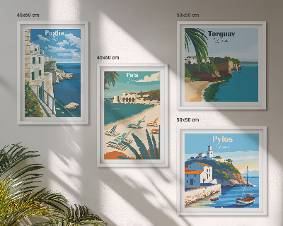 Set tablouri gata de agățat Peisaje turistice de pe litoral