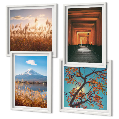 Set tablouri gata de agățat Peisaje naturale japoneze