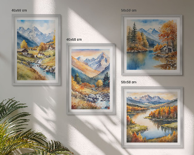 Set tablouri gata de agățat Peisaje naturale de toamnă