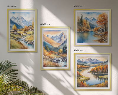 Set tablouri gata de agățat Peisaje naturale de toamnă