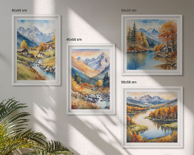 Set tablouri gata de agățat Peisaje naturale de toamnă