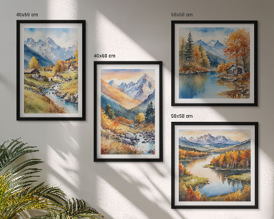 Set tablouri gata de agățat Peisaje naturale de toamnă