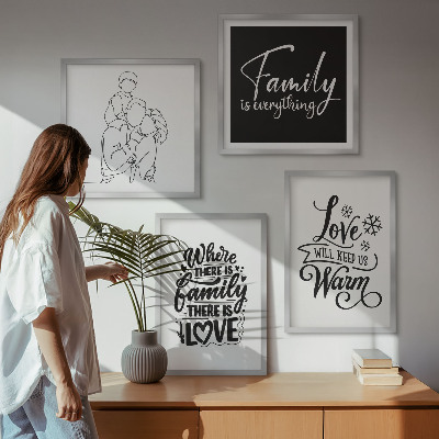 Set tablouri gata de agățat Familie, dragoste, căldură, acasă