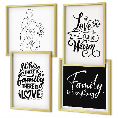 Set tablouri gata de agățat Familie, dragoste, căldură, acasă