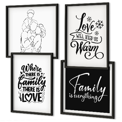 Set tablouri gata de agățat Familie, dragoste, căldură, acasă