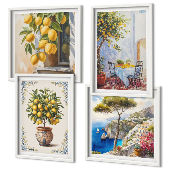 Set tablouri gata de agățat Lămâi la soare