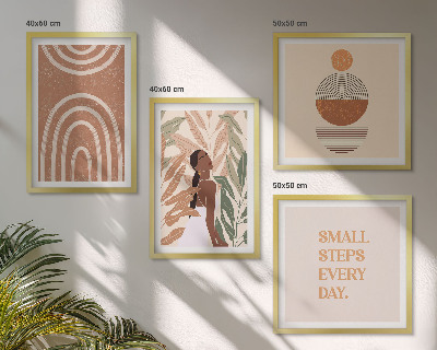 Set tablouri gata de agățat Modele și geometrie elegante ale plantelor