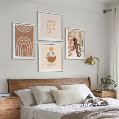 Set tablouri gata de agățat Modele și geometrie elegante ale plantelor