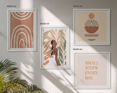 Set tablouri gata de agățat Modele și geometrie elegante ale plantelor