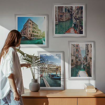 Set tablouri gata de agățat Arhitectura canalelor din Veneția