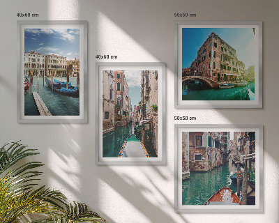Set tablouri gata de agățat Arhitectura canalelor din Veneția