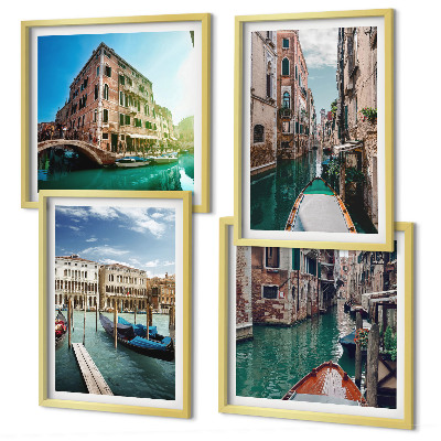 Set tablouri gata de agățat Arhitectura canalelor din Veneția