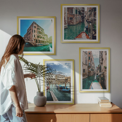 Set tablouri gata de agățat Arhitectura canalelor din Veneția