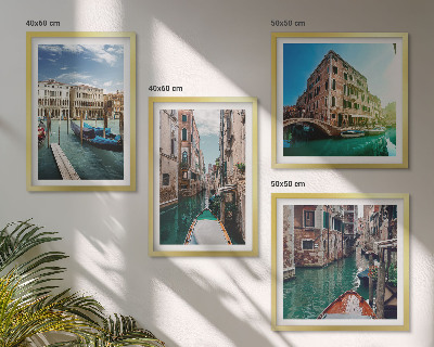 Set tablouri gata de agățat Arhitectura canalelor din Veneția