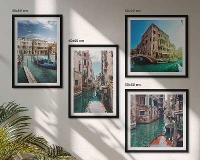 Set tablouri gata de agățat Arhitectura canalelor din Veneția