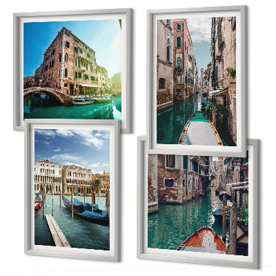 Set tablouri gata de agățat Arhitectura canalelor din Veneția