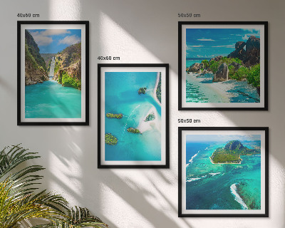 Set tablouri gata de agățat Insule tropicale turcoaz