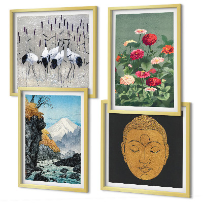 Set tablouri gata de agățat Natura japoneză și stilul Japandi