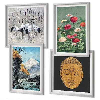 Set tablouri gata de agățat Natura japoneză și stilul Japandi