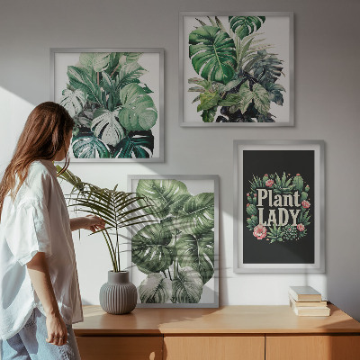 Set tablouri gata de agățat Plante tropicale Plant Lady